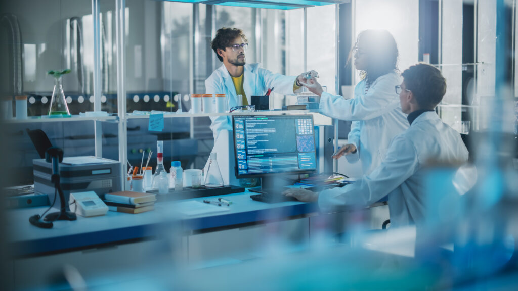 group of scientist